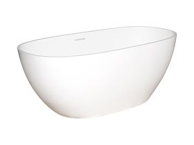 Kado Lussi Freestanding Bath with Plug and Waste 1500mm White