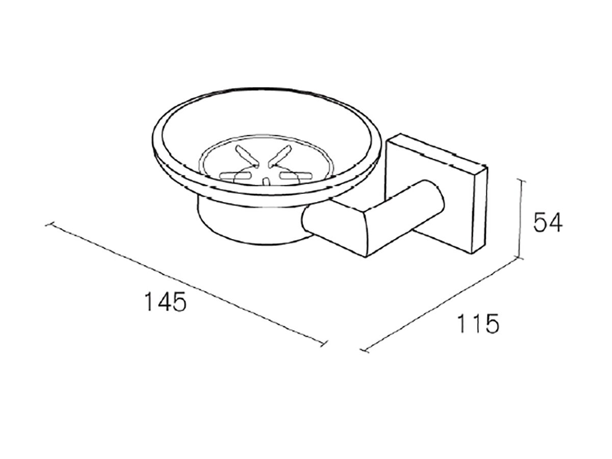 Heirloom Aron Soap Dish Chrome