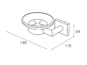 Heirloom Aron Soap Dish Chrome
