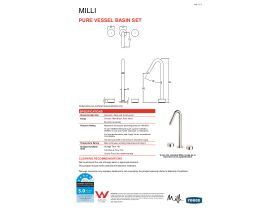 Technical Guide - Milli Pure Vessel Basin Set Matte Black (5 Star)