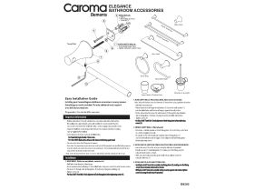 Installation Instructions - Caroma Elegance Robe Hook Chrome