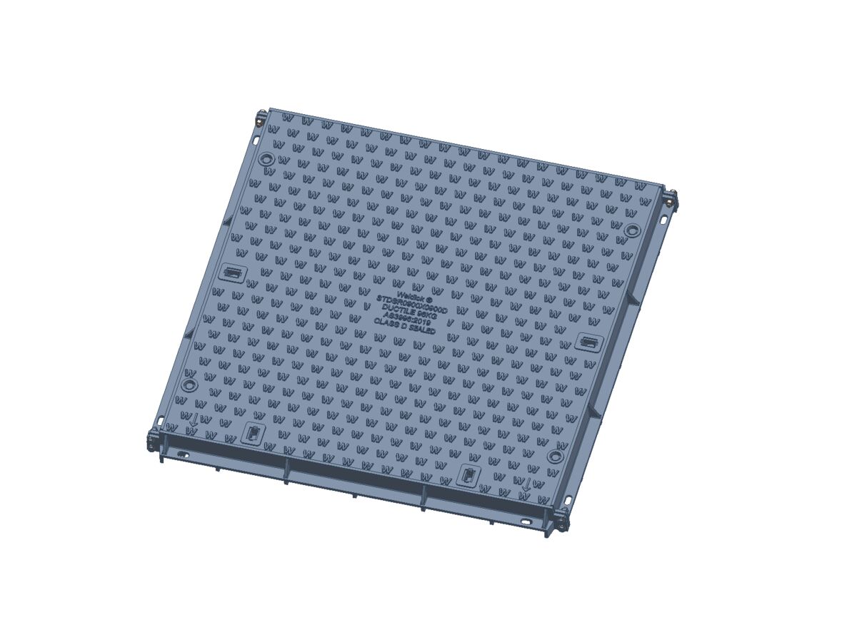 900mm x 900mm Class D Di Solid Top Cover And Frame