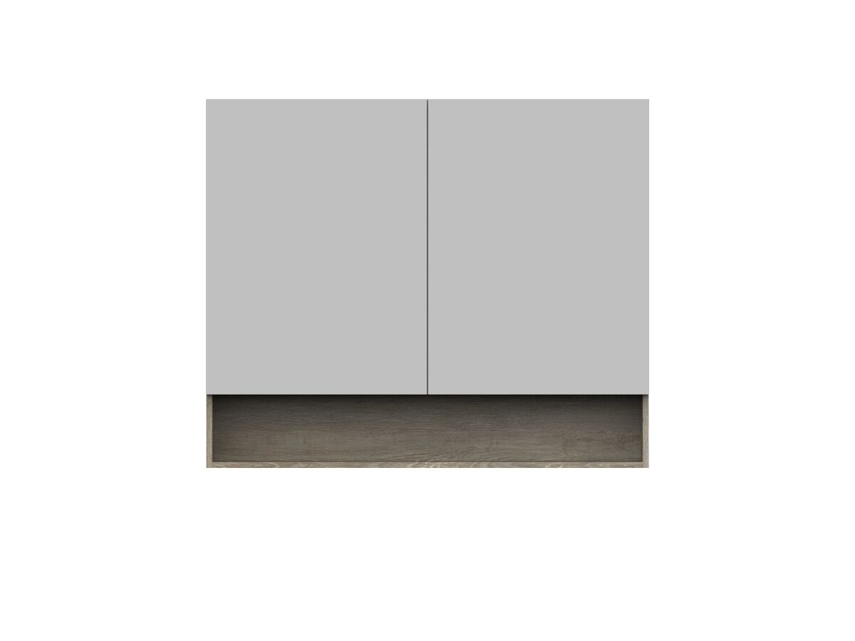 Posh Domaine Plus 1200mm x 1000mm Shaving Open Shelf 2 Door