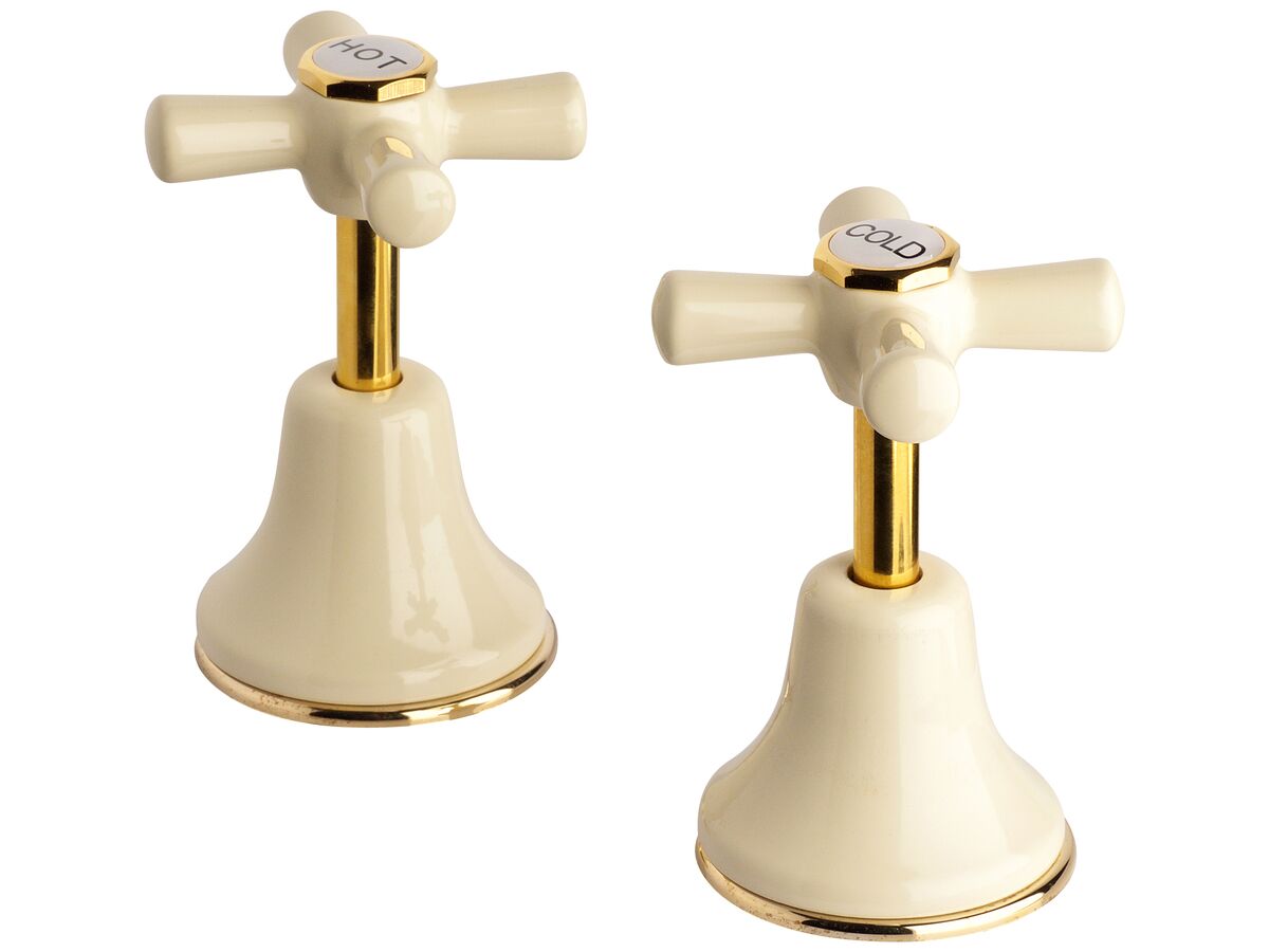 Posh Bristol Basin Top Assembly Ivory/Gold from Reece