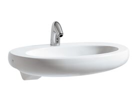 LAUFEN Alessi One Semi Recessed Basin 750mm x 500mm 1 Taphole White
