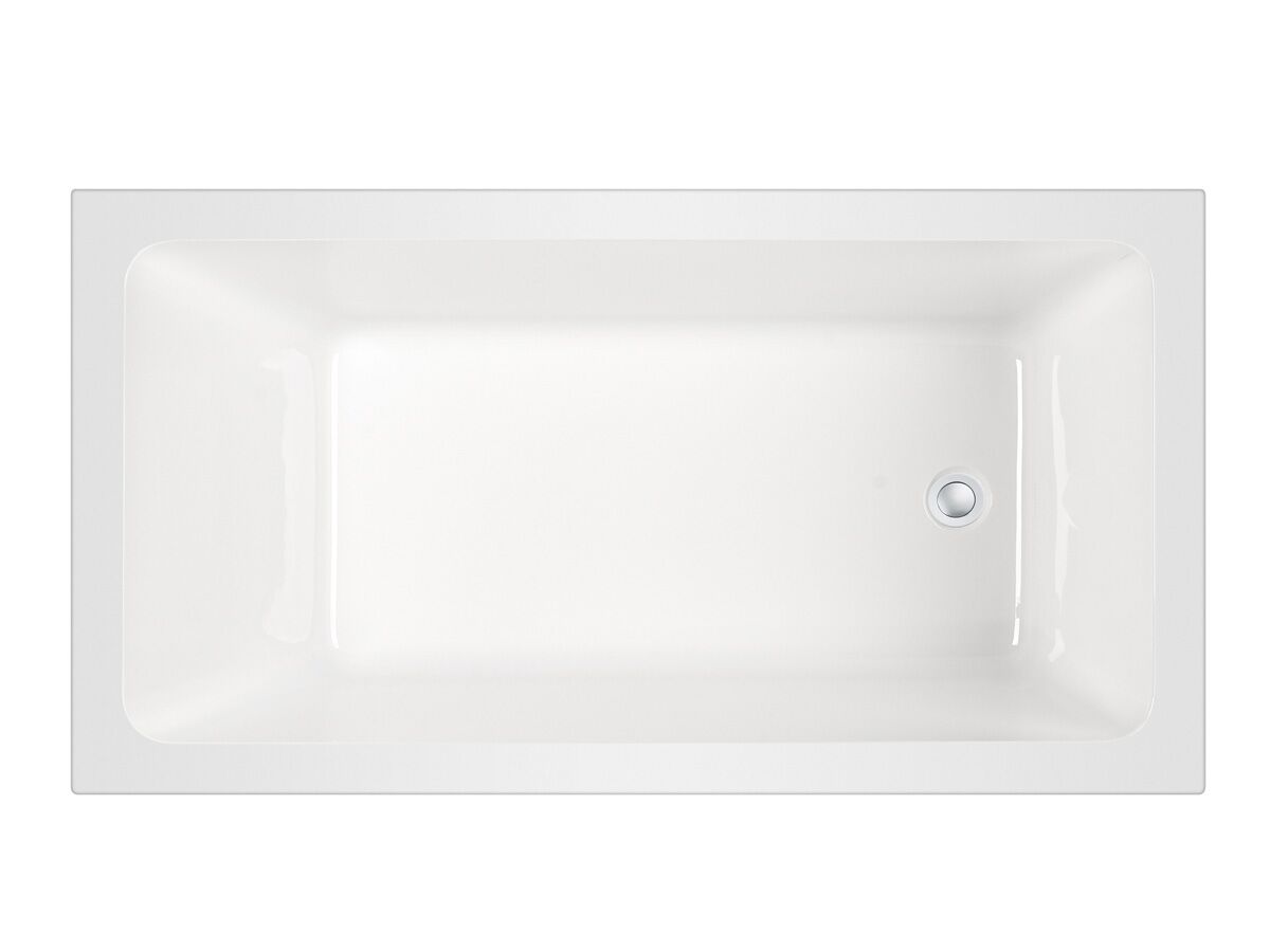 Mizu Bloc Inset Bath 1525 x 800 x 500mm White