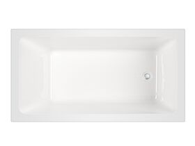Mizu Bloc Inset Bath 1525 x 800 x 500mm White