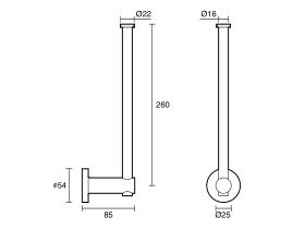 Scala Double Spare Toilet Roll Holder