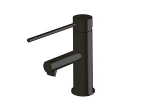 Scala Basin Mixer Tap with 150mm Extension Pin Matte Black (5 Star)