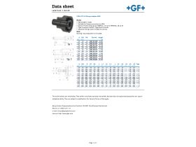 Data Sheet - Cool-Fit 4.0 Flange Adaptoror PE100 D160