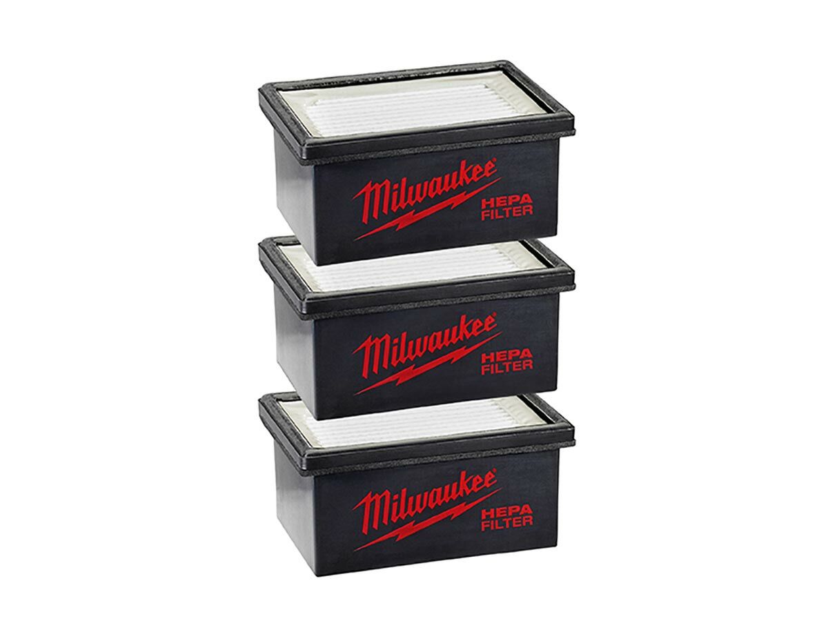 Milwaukee Hepa Filters for Hammervac (Pack 3)