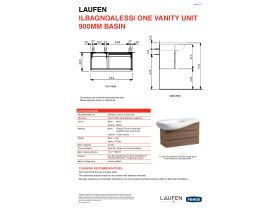 Technical Guide - LAUFEN Alessi One Vanity 900mm