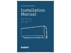 Installation Manual - Kaden Wall Mounted Air Conditioner KS Series