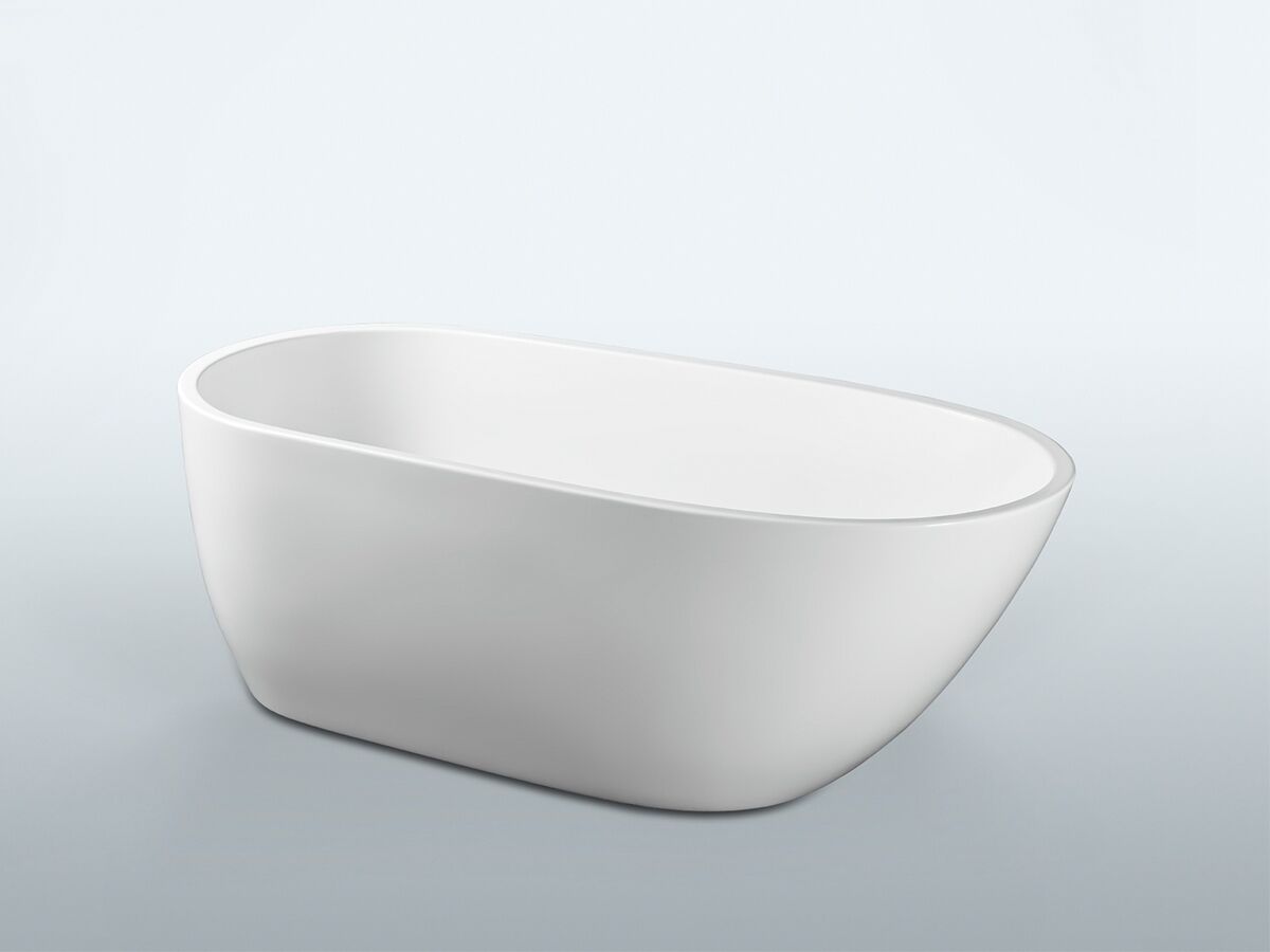 Kado Arc Flat Rim Freestanding Bath 1690mm x 775mm White