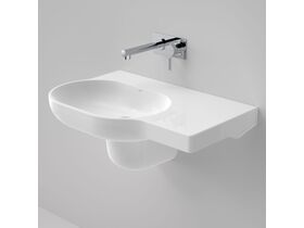 Caroma Opal Wall Basin Right Hand Shelf without Overflow No Taphole 720mm White