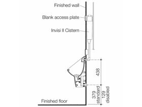 Caroma Leda Invisi II Urinal Toilet Suite 1.8L White (3 Star)