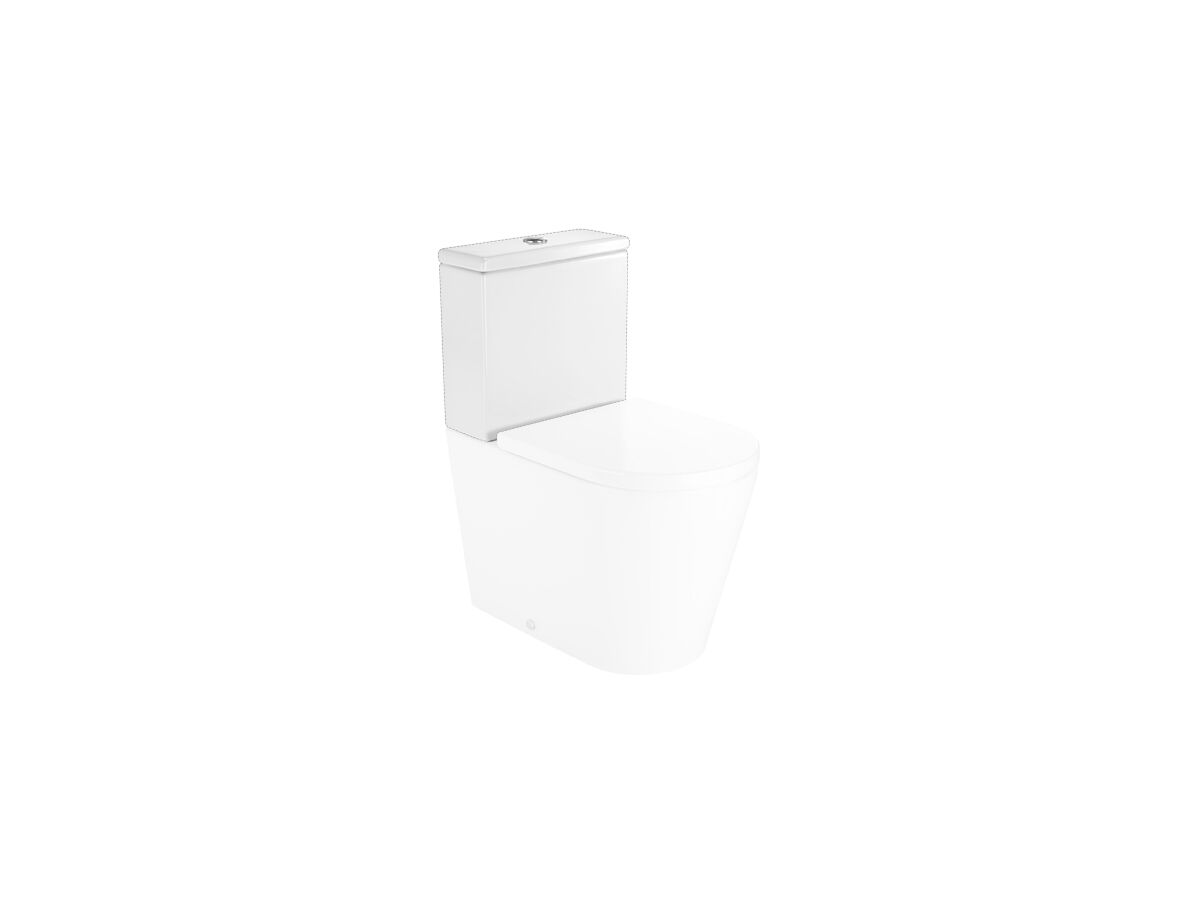 Roca Inspira Rimless Close Coupled Back to Wall Back Inlet Cistern White (4 Star)