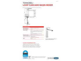 Technical Guide - Teknobili Loop Cascade Basin Mixer Chrome (6 Star)