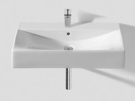 Diverta 750mm Wall Basin with Fixing Bolts 1 Taphole White