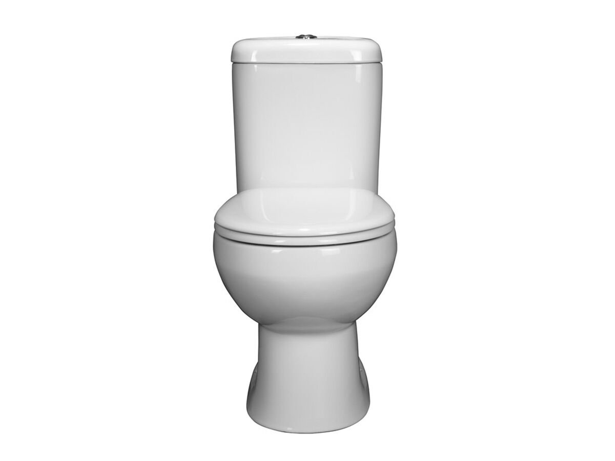 Stylus Prima II Close Coupled Toilet Suite Soft Close Seat White (4 Star)