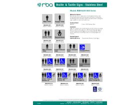 Specification Sheet - RBA Braille Tactile Signs