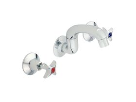 Wall Mounted Sink Set with Upswept Swivel