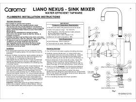 Installation Instructions - Caroma Liano Nexus Sink Mixer Tap Black (5 Star)