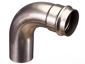 >B< Press Stainless Steel Elbow Plain End 90 Degree x 54mm