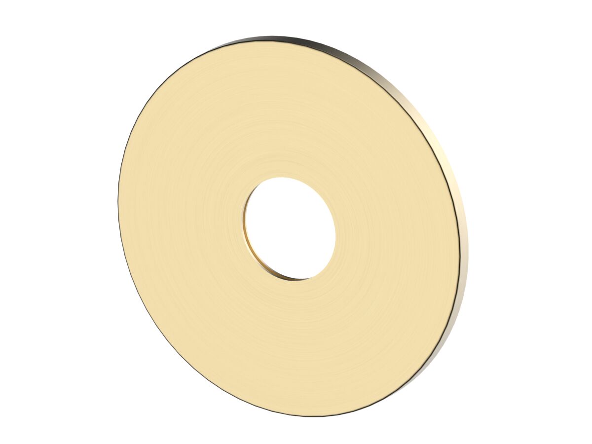 Mizu Shower Mixer Cover Plate Round 140mm Brushed Brass