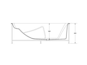 Omvivo Ergobath Classic Freestanding Premium Spa, 6 Therapy Jets, 4 Harmony Jets, 4 Reflex Jets, 12 Hydro Air Jets 1800 x 800mm White
