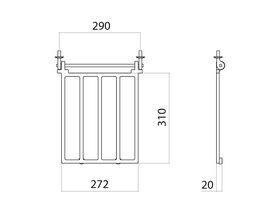 Caroma Bucket Grate Only for Cleaners Sink