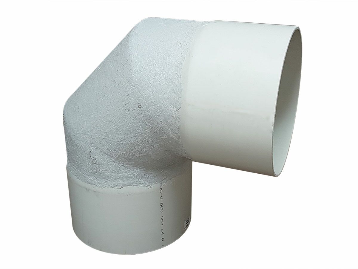 DWV Bend 300mm x 90 Degree Female & Female Plain