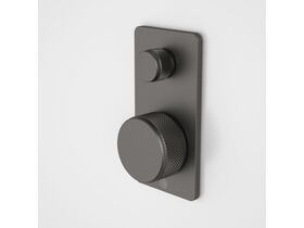 Elvire Progressive Bath / Shower Mixer with Diverter Gunmetal