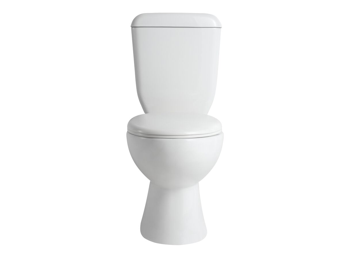 Posh Solus Round Link Toilet Suite P Trap with Soft Close Seat White (4