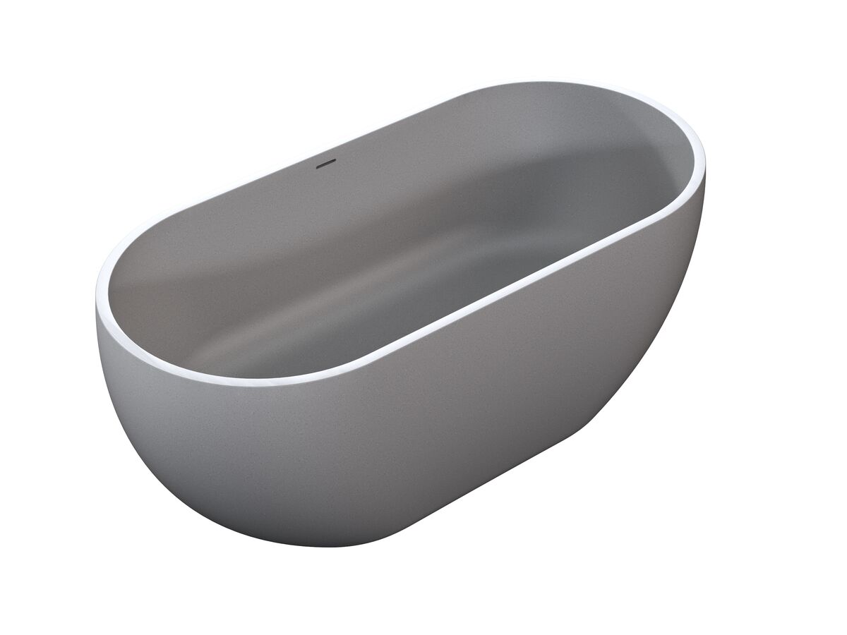 Omvivo Villa Freestanding Bath 1725 x 820 Cove Grey from Reece