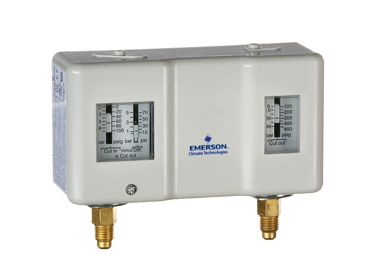 Emerson Dual Pressure Control 1/4 Male Flare 099038 PS2-A7A 49/65