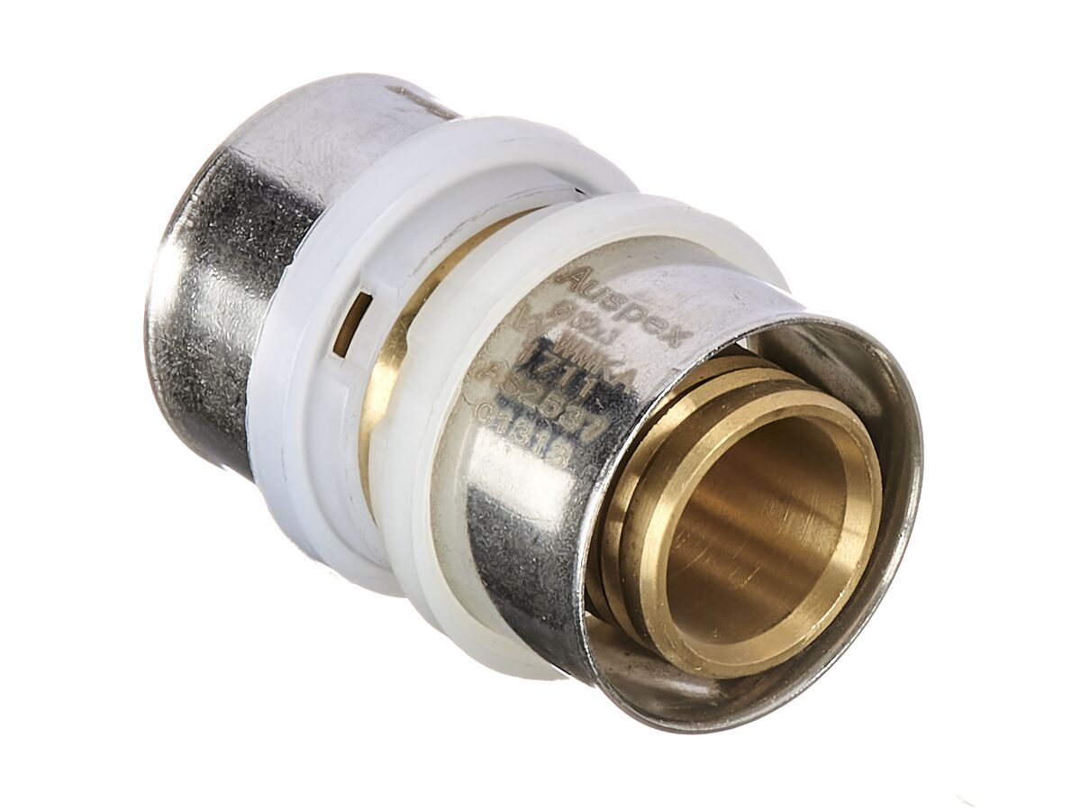 Auspex Crimp Straight Coupling 32mm x 32mm from Reece