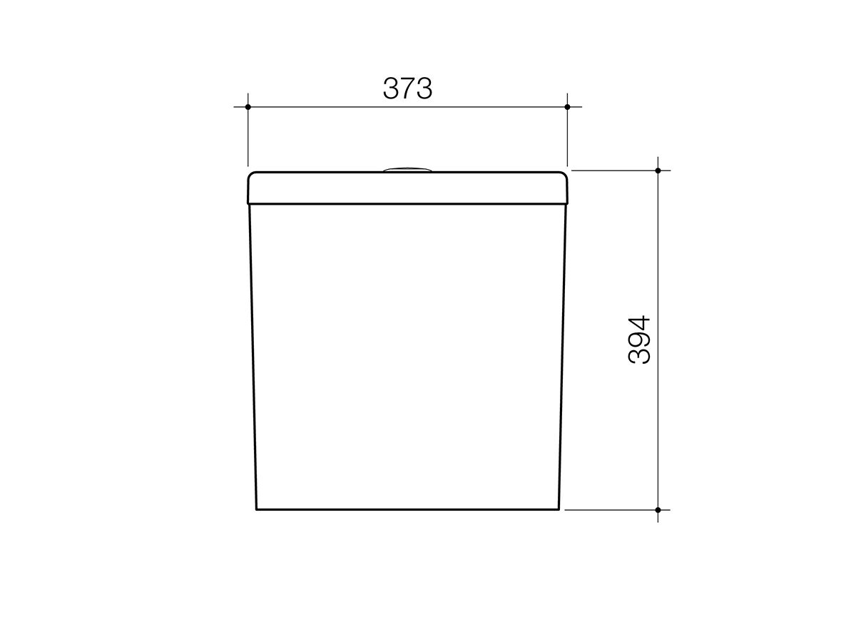 Caroma Universal Close Coupled Right Hand Bottom Inlet Cistern White (4 ...