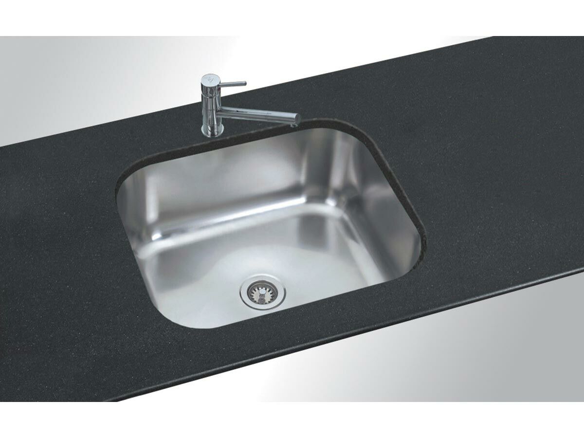 AFA Flow Single Bowl Undermount Sink No Taphole 540mm Stainless Steel