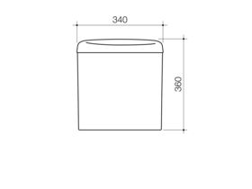 Stylus Prima Link Connector Right Hand Cistern White (4 Star)