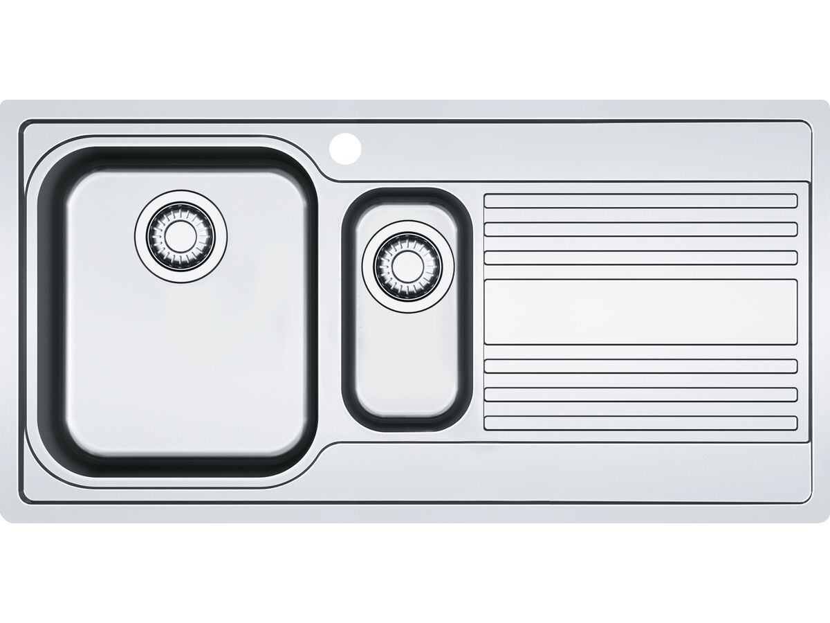 Franke Rapid RPX651 1 1/3 Bowl Inset Sink Left Hand Bowl Stainless Steel