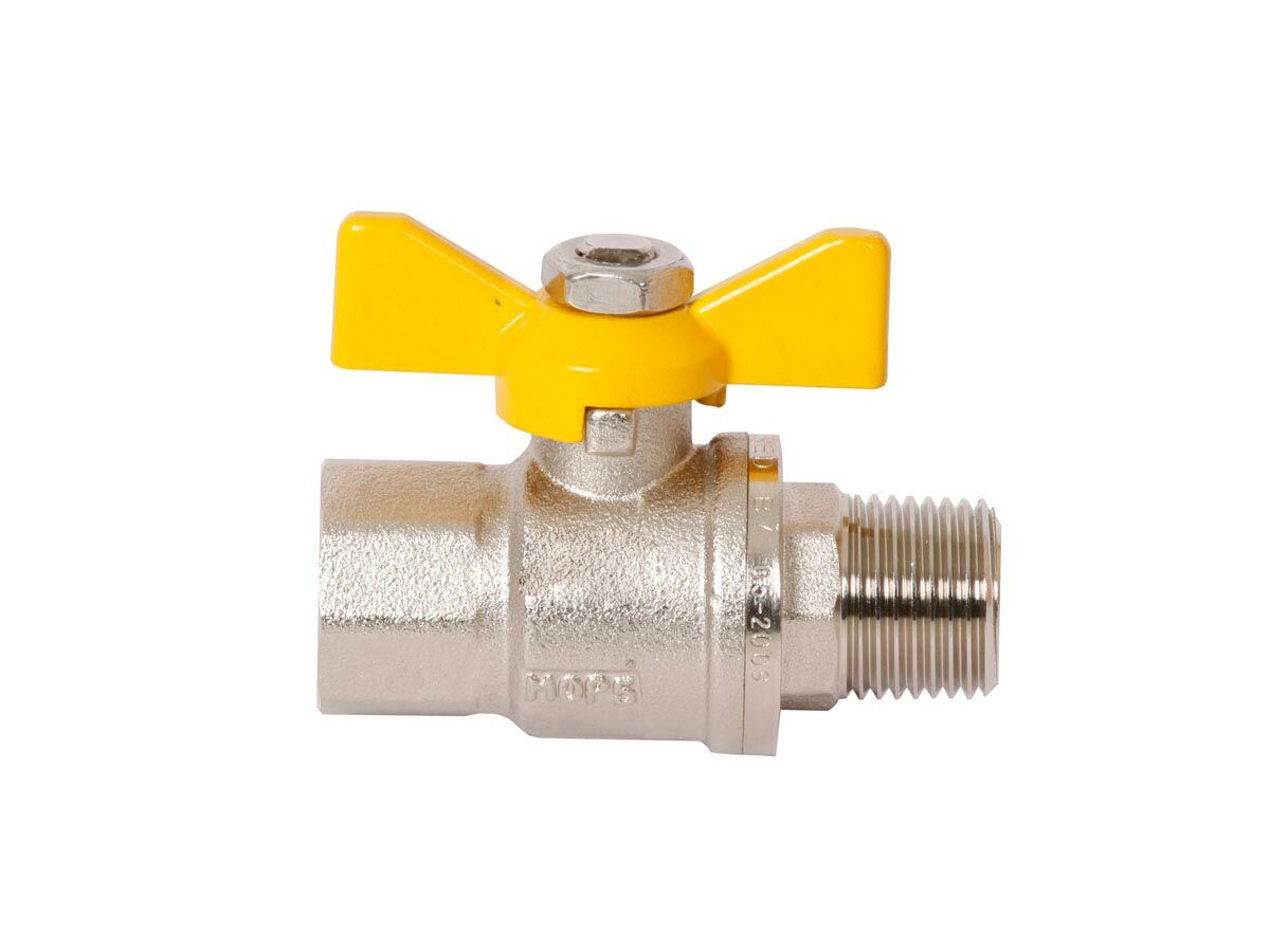 Dura Eagle Ball Valve Butterfly Handle Gas Male & Female 15mm from Reece