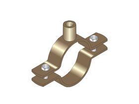 Bolted Clip - Press Pipe with 10mm Nut