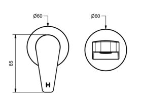 Ram Yeva Wall Basin Set 150mm Chrome (4 Star)