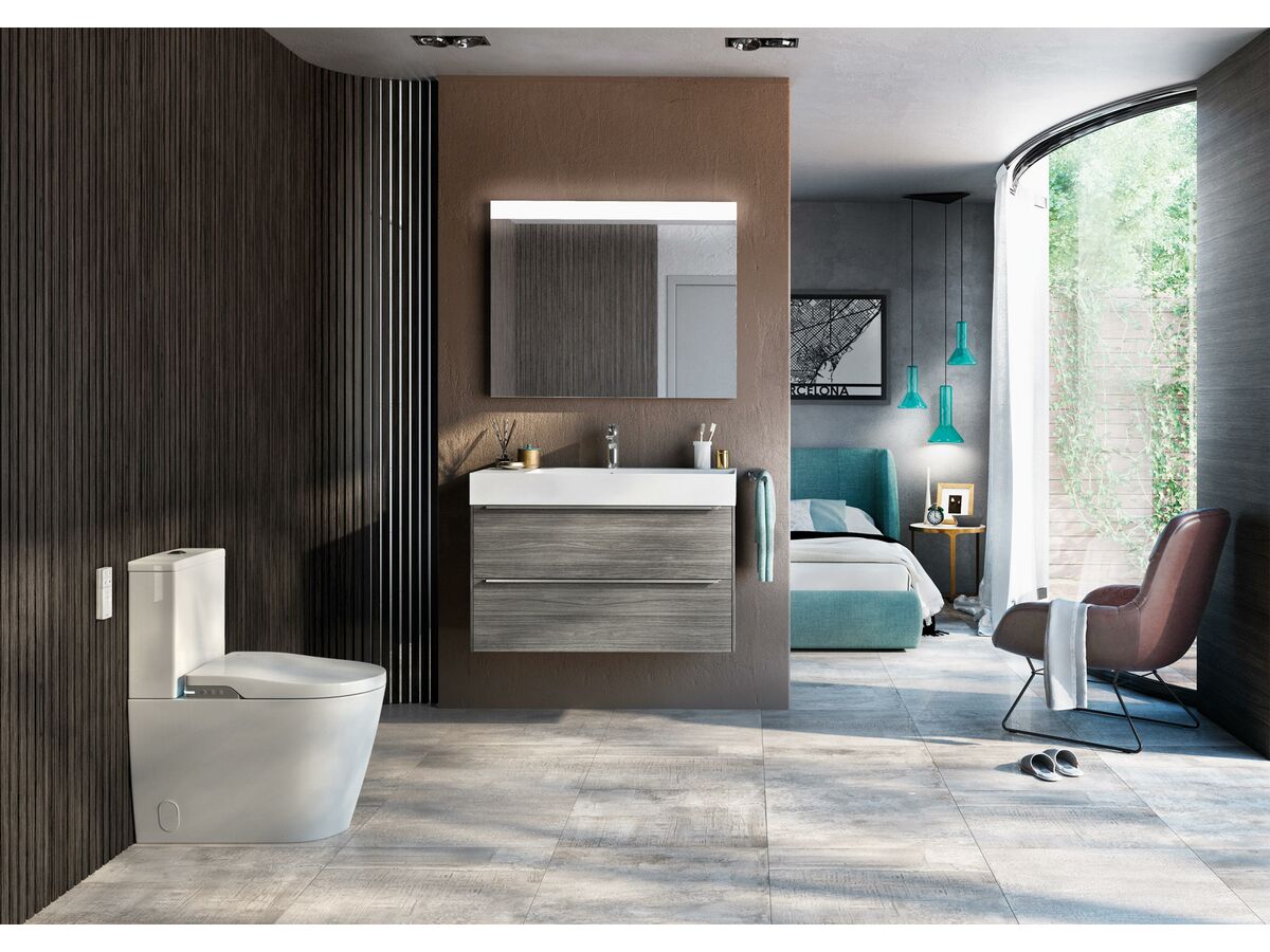 Roca InWash Inspira Rimless Close Coupled Back To Wall Toilet Suite