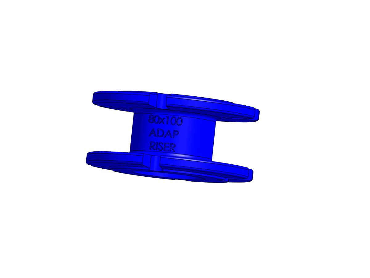 Dimax Ductile Iron Flange Adaptor Slotted (Flange x Flange) PN16 B5