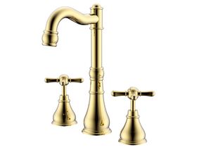 Milli Voir English Basin Set Cross Handle Brass Gold (5 Star)