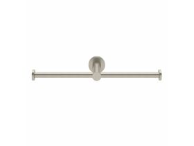 Milli Pure Double Toilet Roll Holder Brushed Nickel