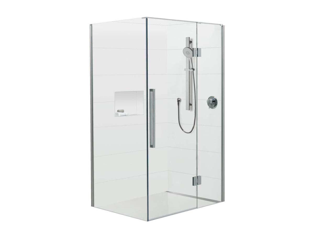 Glacier 2 Sided Shower Tray & Screen Right Hand Hinge