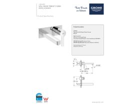 Technical Guide - GROHE Lineare Wall Basin Mixer Set 215mm Chrome (5 Star)